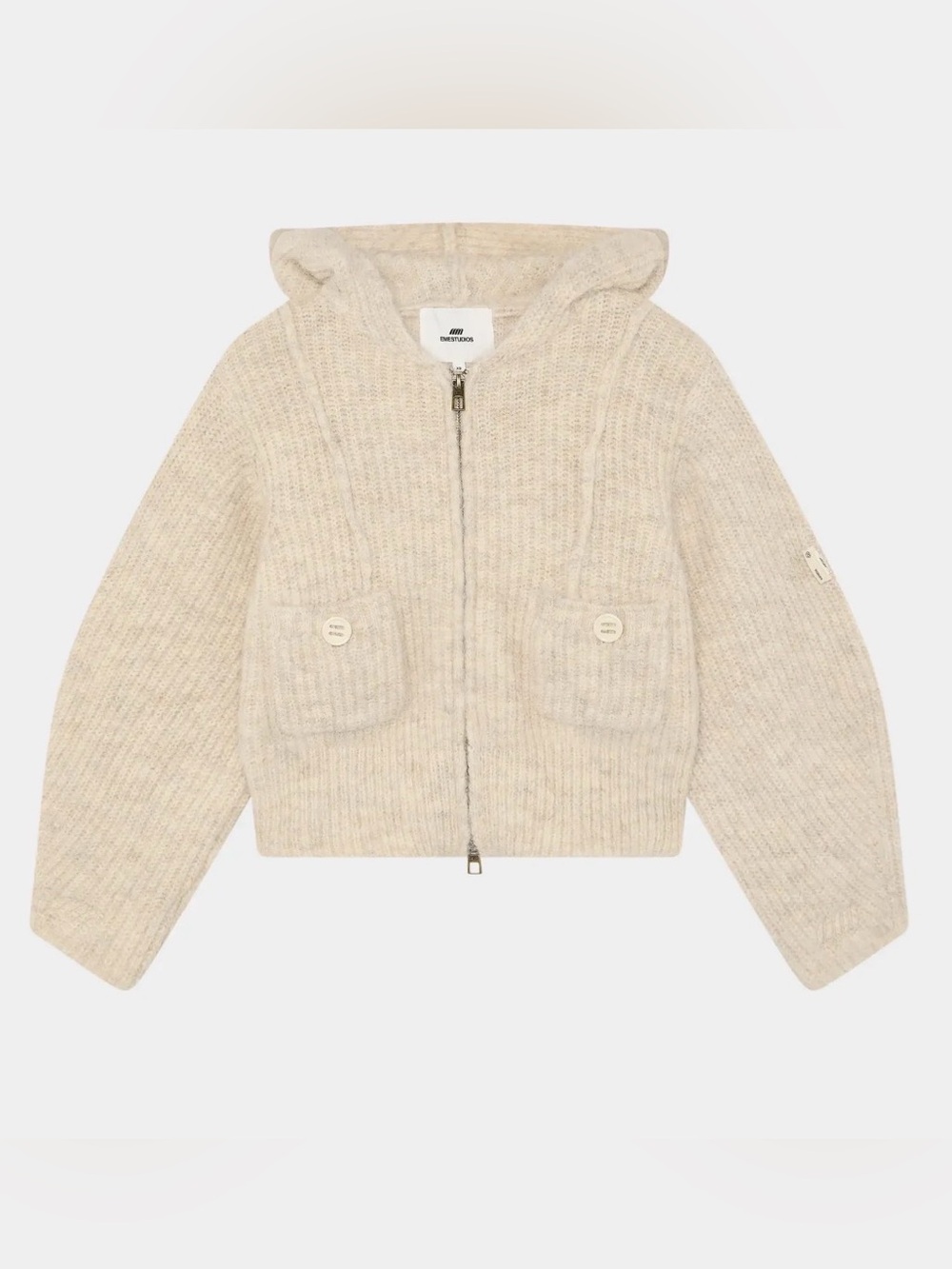 EMESTUDIOS Zoe Off Sand Zipper Knit
